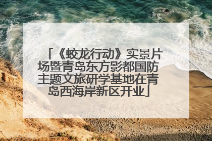 《蛟龙行动》实景片场暨青岛东方影都国防主题文旅研学基地在青岛西海岸新区开业