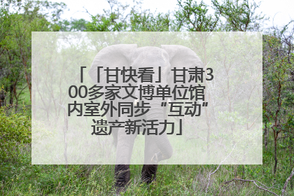 「甘快看」甘肃300多家文博单位馆内室外同步“互动”遗产新活力