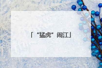 “猛虎”闹江