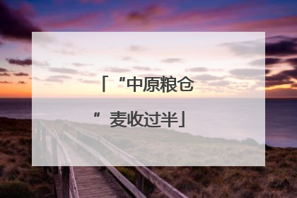 “中原粮仓”麦收过半