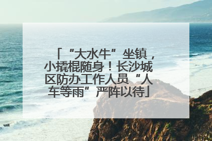“大水牛”坐镇，小撬棍随身！长沙城区防办工作人员“人车等雨”严阵以待