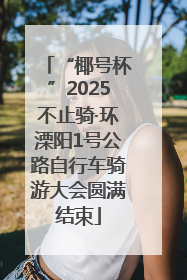“椰号杯”2025不止骑·环溧阳1号公路自行车骑游大会圆满结束