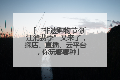 “非遗购物节·浙江消费季”又来了，探店、直播、云平台，你玩哪哪种