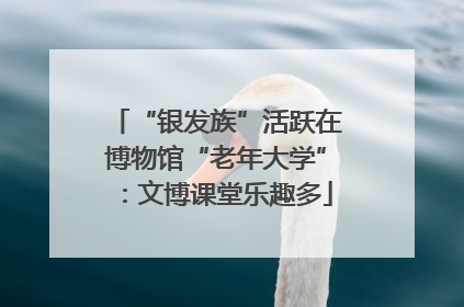 “银发族”活跃在博物馆“老年大学”：文博课堂乐趣多