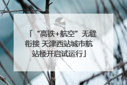 “高铁+航空”无缝衔接 天津西站城市航站楼开启试运行