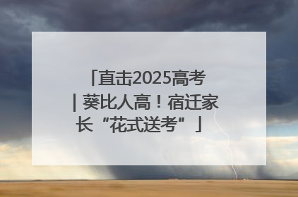 直击2025高考｜葵比人高！宿迁家长“花式送考”