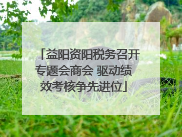 益阳资阳税务召开专题会商会 驱动绩效考核争先进位