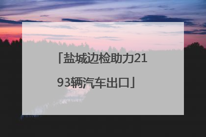盐城边检助力2193辆汽车出口