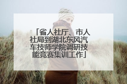 省人社厅、市人社局到湖北东风汽车技师学院调研技能竞赛集训工作