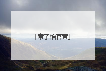 章子怡官宣
