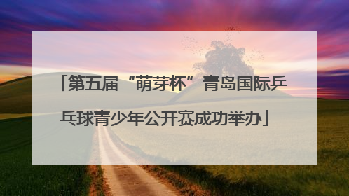 第五届“萌芽杯”青岛国际乒乓球青少年公开赛成功举办