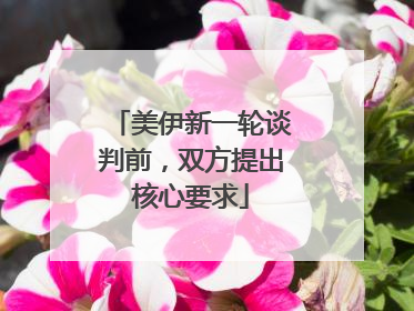 美伊新一轮谈判前，双方提出核心要求