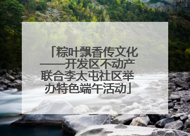 粽叶飘香传文化——开发区不动产联合李太屯社区举办特色端午活动