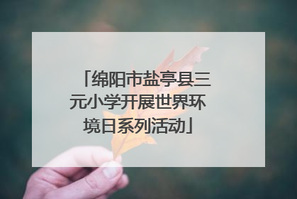 绵阳市盐亭县三元小学开展世界环境日系列活动