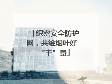 织密安全防护网，共绘烟叶好“丰”景