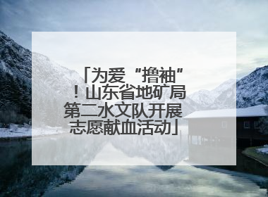为爱“撸袖”！山东省地矿局第二水文队开展志愿献血活动