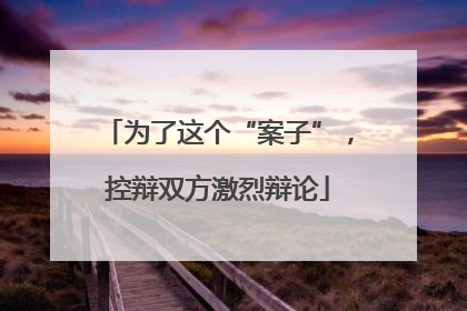 为了这个“案子”，控辩双方激烈辩论