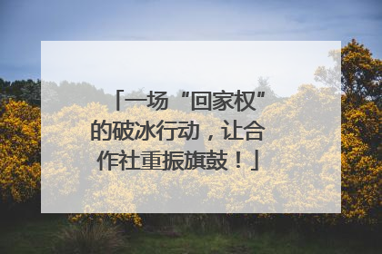 一场“回家权”的破冰行动，让合作社重振旗鼓！