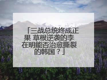 三战总统终成正果 草根逆袭的李在明能否治愈撕裂的韩国？