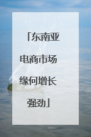 东南亚电商市场缘何增长强劲