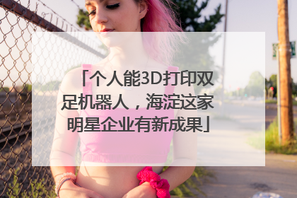 个人能3D打印双足机器人，海淀这家明星企业有新成果
