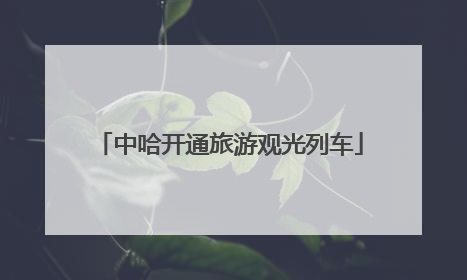 中哈开通旅游观光列车