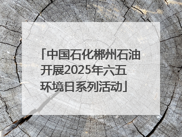中国石化郴州石油开展2025年六五环境日系列活动