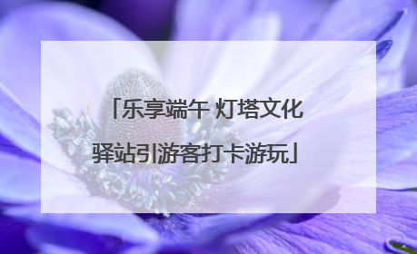 乐享端午 灯塔文化驿站引游客打卡游玩