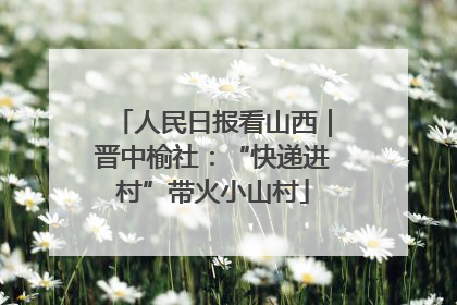 人民日报看山西｜晋中榆社：“快递进村”带火小山村