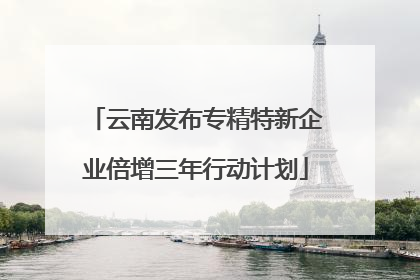 云南发布专精特新企业倍增三年行动计划
