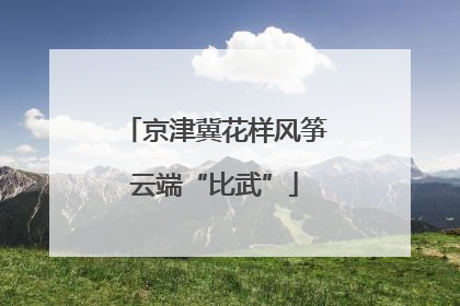 京津冀花样风筝云端“比武”