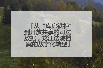 从“库房铁柜”到开放共享的司法数据，龙江法院档案的数字化转型