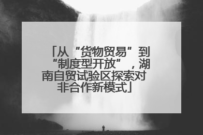 从“货物贸易”到“制度型开放”，湖南自贸试验区探索对非合作新模式