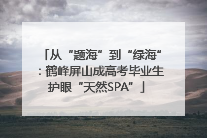 从“题海”到“绿海”：鹤峰屏山成高考毕业生护眼“天然SPA”