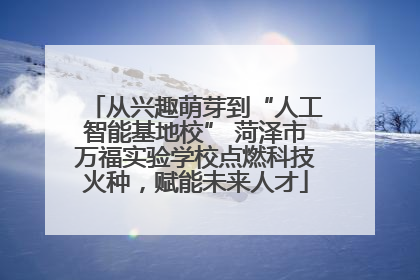从兴趣萌芽到“人工智能基地校” 菏泽市万福实验学校点燃科技火种，赋能未来人才