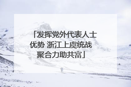 发挥党外代表人士优势 浙江上虞统战聚合力助共富