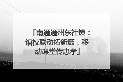 南通通州东社镇：馆校联动拓新篇，移动课堂传忠孝