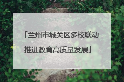 兰州市城关区多校联动推进教育高质量发展