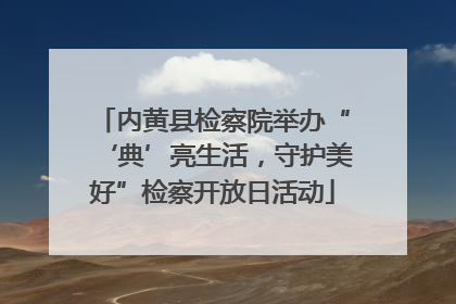内黄县检察院举办“‘典’亮生活，守护美好”检察开放日活动