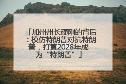 加州州长硬刚的背后：模仿特朗普对抗特朗普，打算2028年成为“特朗普”