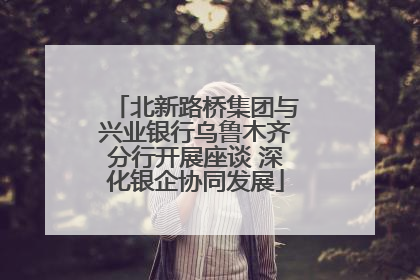 北新路桥集团与兴业银行乌鲁木齐分行开展座谈 深化银企协同发展