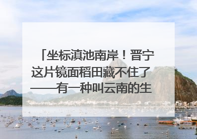 坐标滇池南岸！晋宁这片镜面稻田藏不住了——有一种叫云南的生活之365天