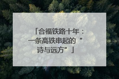 合福铁路十年：一条高铁串起的“诗与远方”