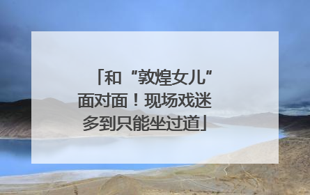 和“敦煌女儿”面对面！现场戏迷多到只能坐过道