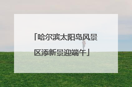 哈尔滨太阳岛风景区添新景迎端午