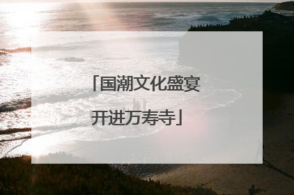 国潮文化盛宴开进万寿寺