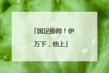 国足换帅！伊万下，他上