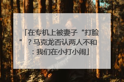 在专机上被妻子“打脸”？马克龙否认两人不和：我们在小打小闹