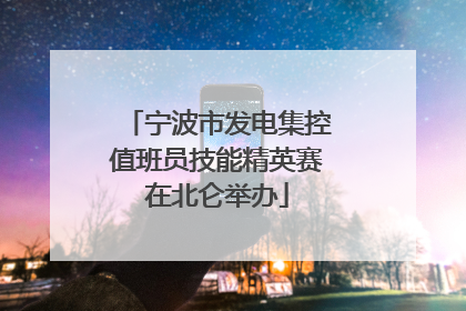 宁波市发电集控值班员技能精英赛在北仑举办