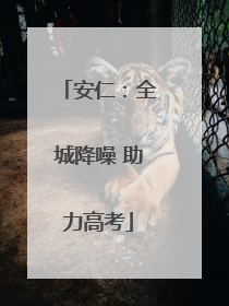 安仁：全城降噪 助力高考
